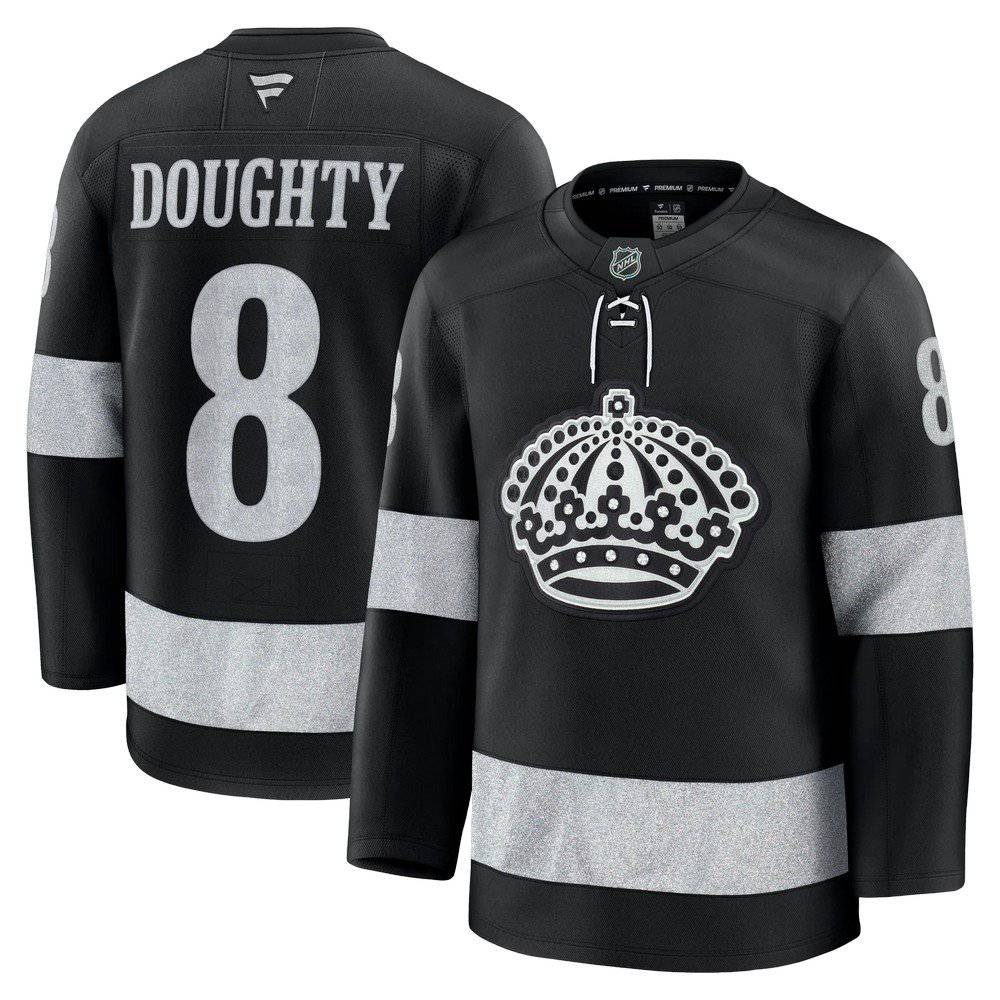 Drew Doughty Los Angeles Kings Alternate Premium Jersey - Black-Pro Kit Vault | Brand New 26/27 Sports Jerseys